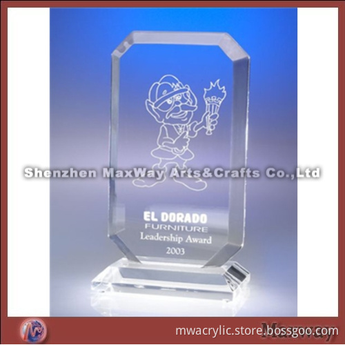 Clear Rectangular Printing Custom Award